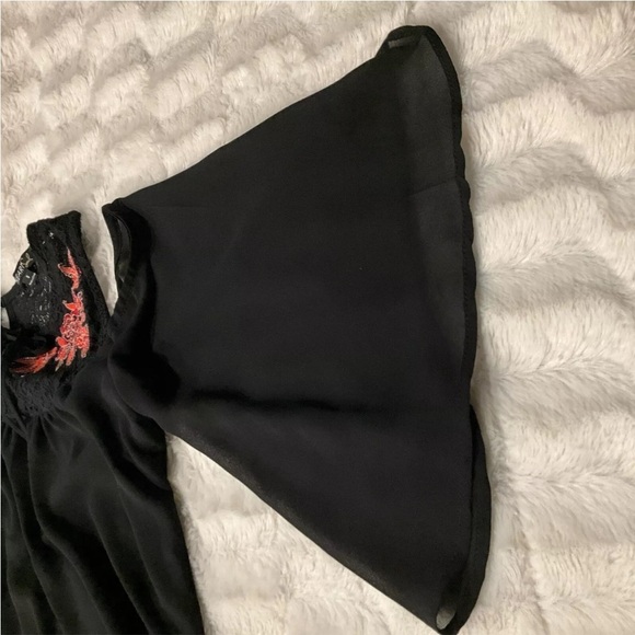 Heart Soul Women’s Cold Shoulder Layered Shift Dress Size Small - Picture 7 of 13